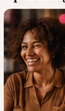 Woman smiling